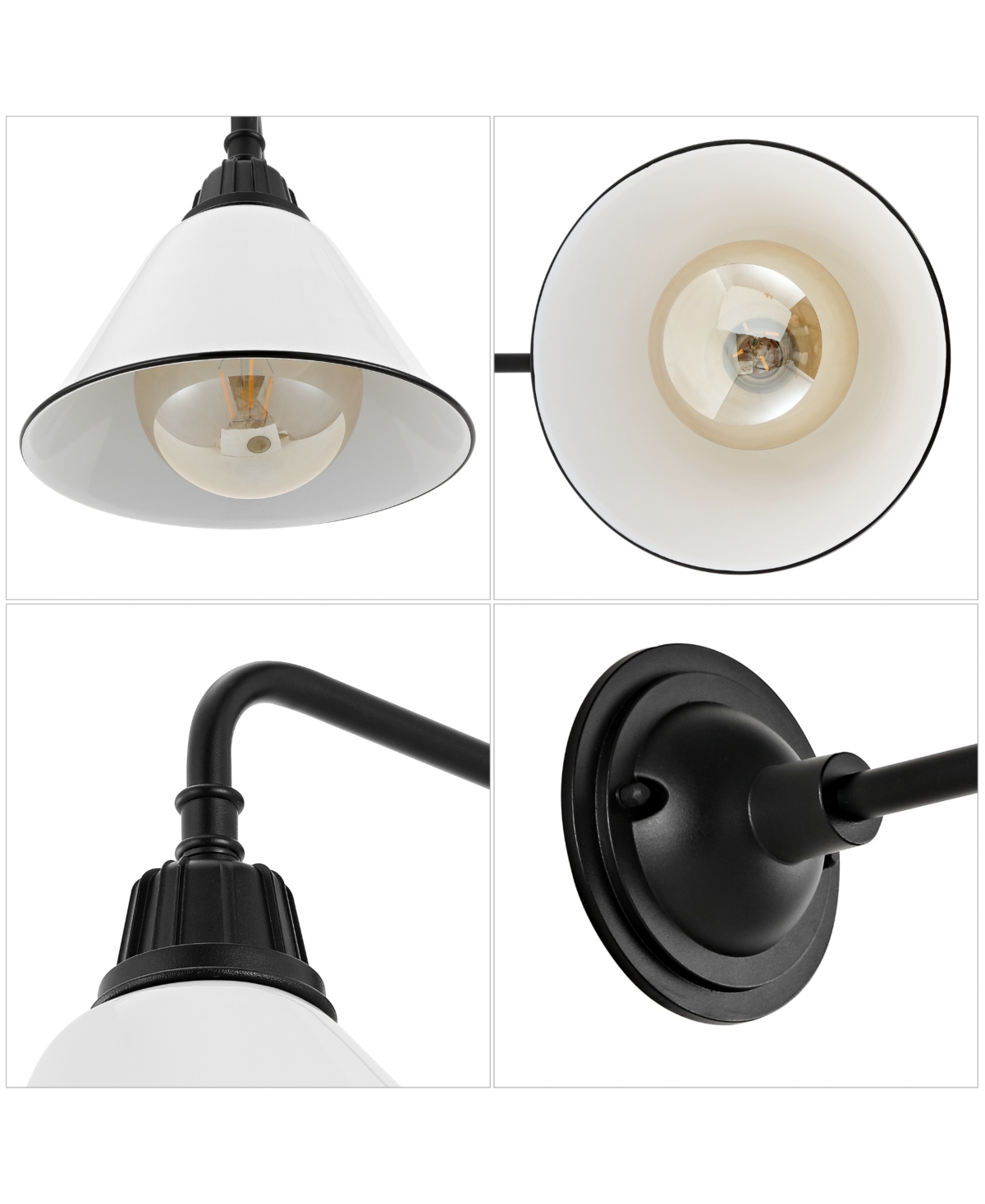 Croydon 1-Light Farmhouse Industrial Indoor, Outdoor Iron Led Gooseneck Arm Outdoor Sconce