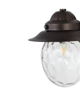 Rodanthe 8.25" 1-Light Farmhouse Industrial Iron, Glass Outdoor LED Sconce