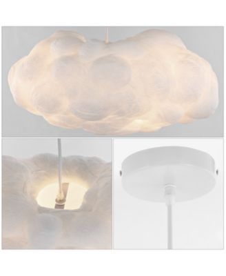 Zephyr 23" 2-Light Modern Contemporary Silk LED Cloud Pendant