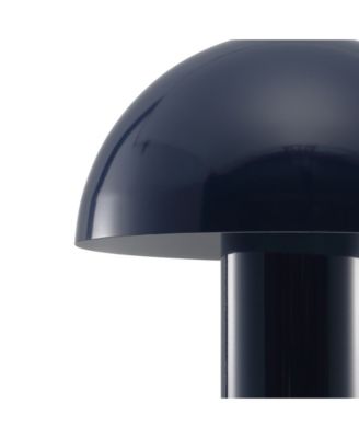 Boletus 10.75" Contemporary Bohemian Rechargeable, Cordless Iron Integrated LED Mushroom Table Lamp