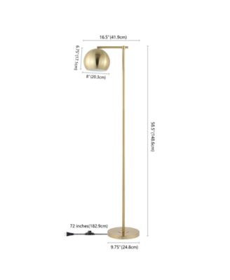 Eva 58.5" Modern Contemporary Iron LED Floor Lamp