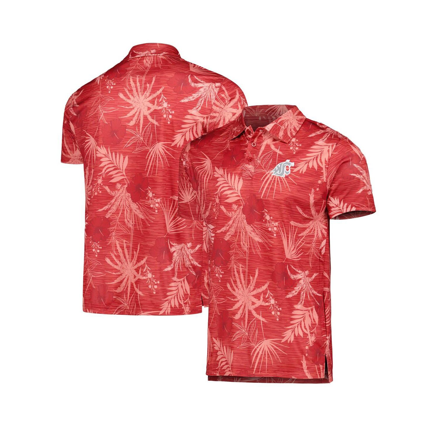 Men's Crimson Washington State Cougars Palms Team Polo Shirt