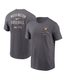 Washington Nationals Nike Women's 2022 City Connect Tri-Blend V-Neck T-Shirt  - Black