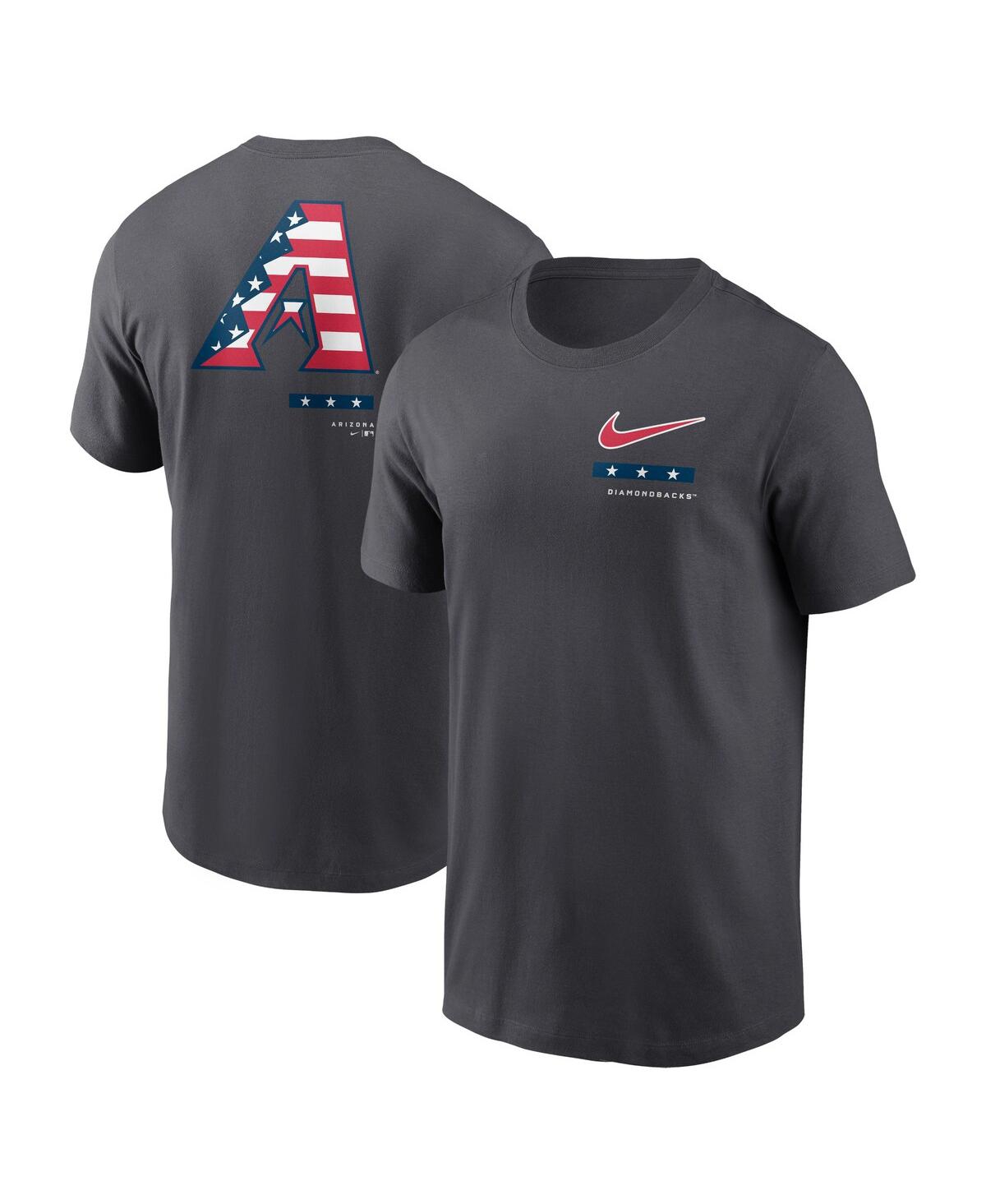 Shop Nike Men's  Anthracite Arizona Diamondbacks Americana T-shirt