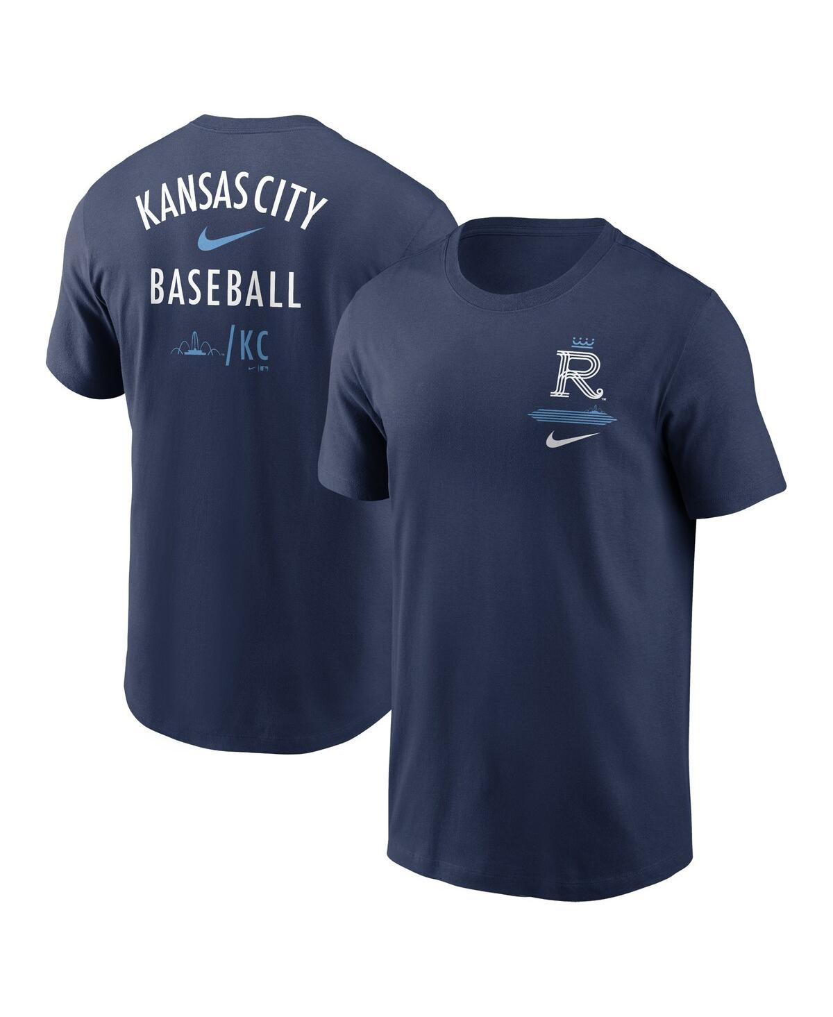 Men's NikeKansas City Royals City Connect 2-Hit T-shirt - Navy