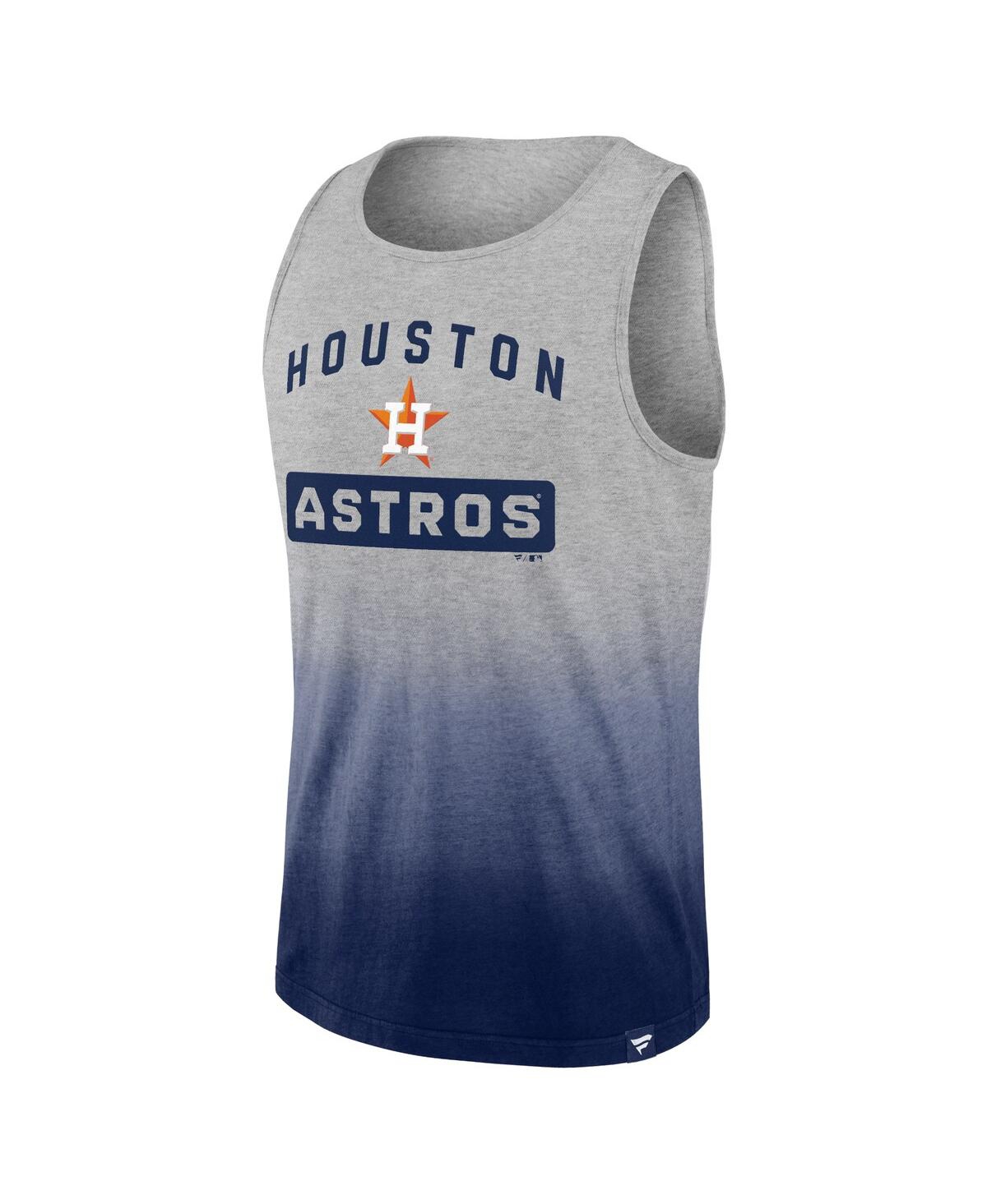 Fanatics Branded Gray/navy Houston Astros Our Year Tank Top In Gray,navy