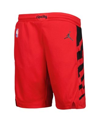 Big Boys and Girls Red Portland Trail Blazers Statement Edition Swingman Performance Shorts