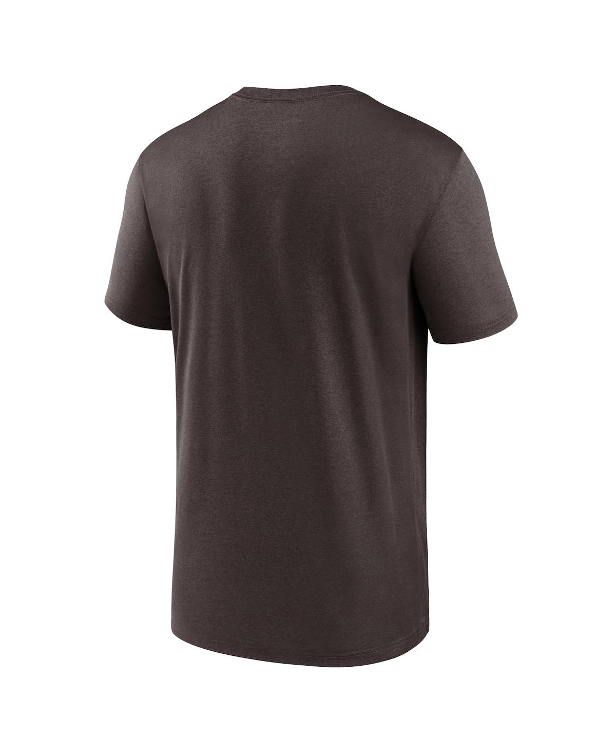 Shop Nike Men's  Brown Cleveland Browns Horizontal Lockup Legend Performance T-shirt