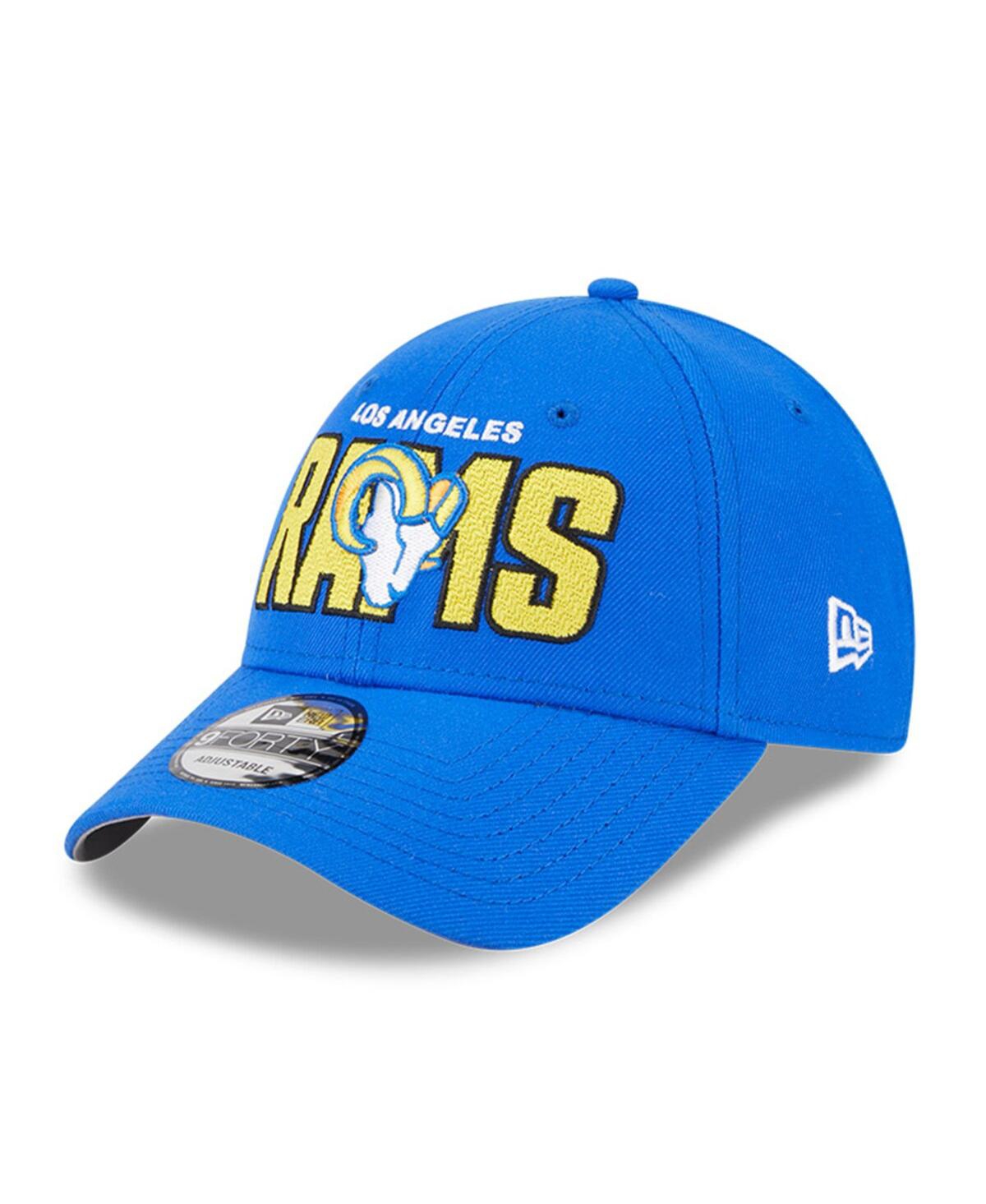 New Era Royal Los Angeles Rams 2023 Nfl Draft 9forty Adjustable Hat In Royal