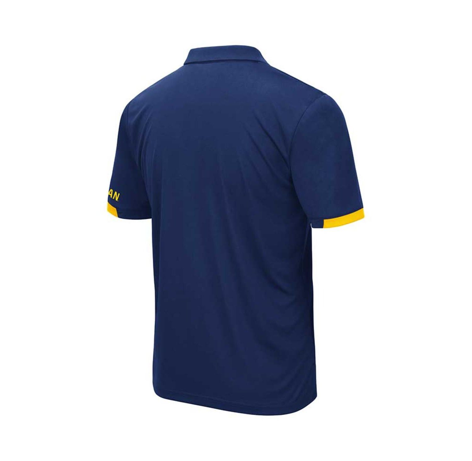 Men's Navy Michigan Wolverines Big and Tall Santry Polo Shirt