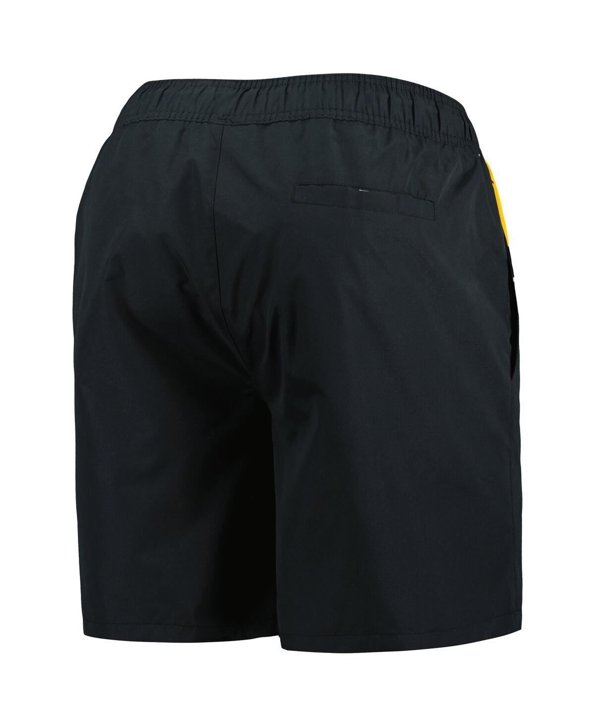 Shop Starter Men's  Black Pittsburgh Penguins Freestyle Volley Swim Shorts