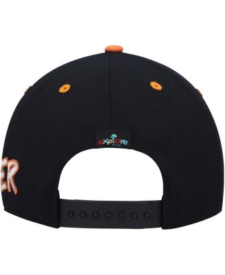 Big Boys and Girls Black Explore Tiger Snapback Hat