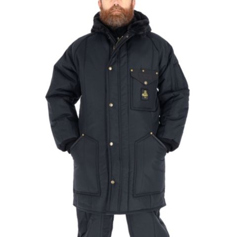 Мужская утеплённая зимняя парка RefrigiWear Iron-Tuff Ice, -50°F, больших размеров, цвет: Тёмно-синий