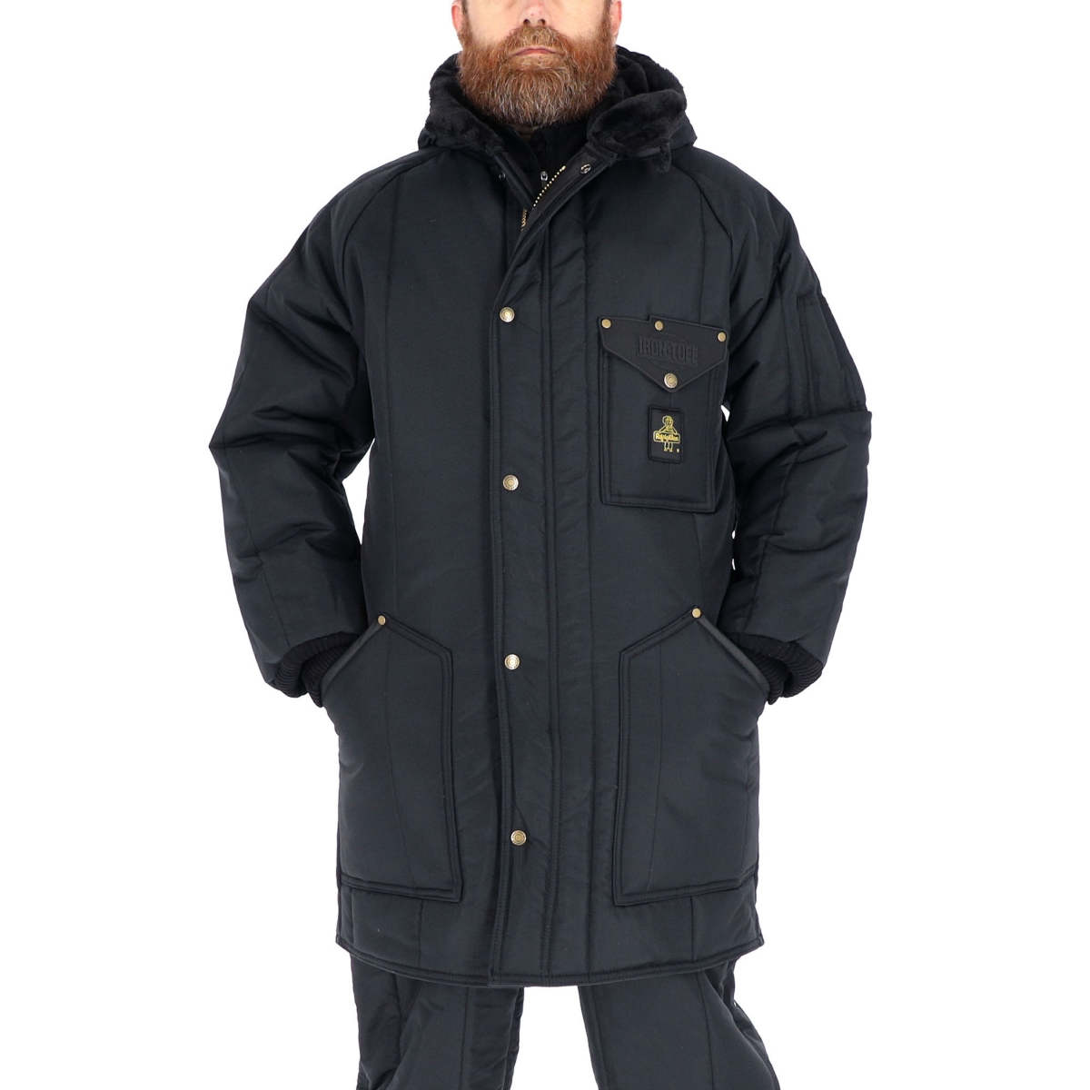 Big & Tall Iron-Tuff Ice Parka Insulated Winter Jacket, -50&#xB0;F Comfort Rating, Water-Resistant & Windproof - Navy
