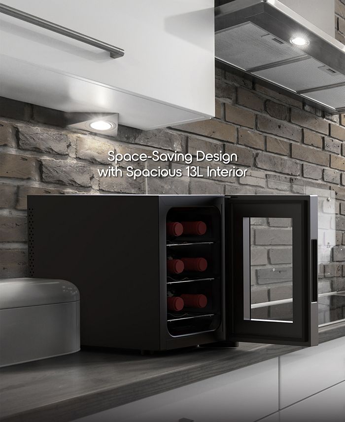 Tzumi IonChill 6Bottle Wine Cooler 13Liter Mini Fridge Macy's