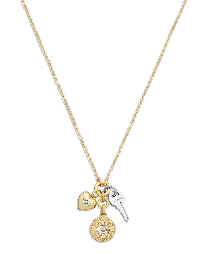 Coach store charm necklace