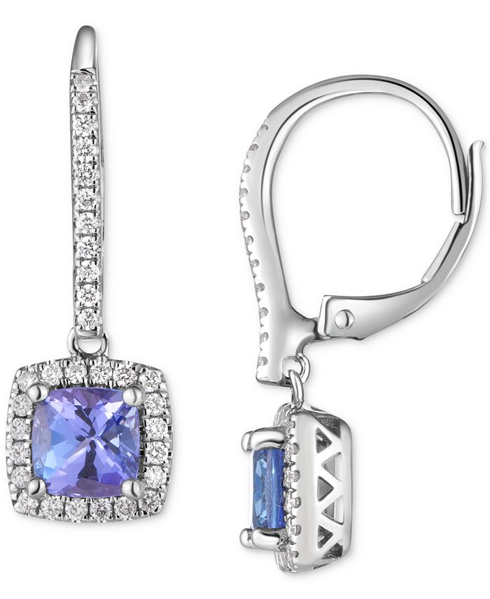 Macys tanzanite earrings outlet