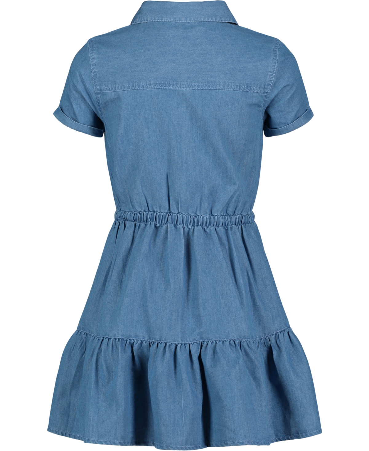 Tommy Hilfiger Toddler Girls Lightweight Denim Ruffled Shirtdress