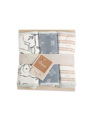 Baby Boys Ezra Cotton Burp Cloths, Pack of 3