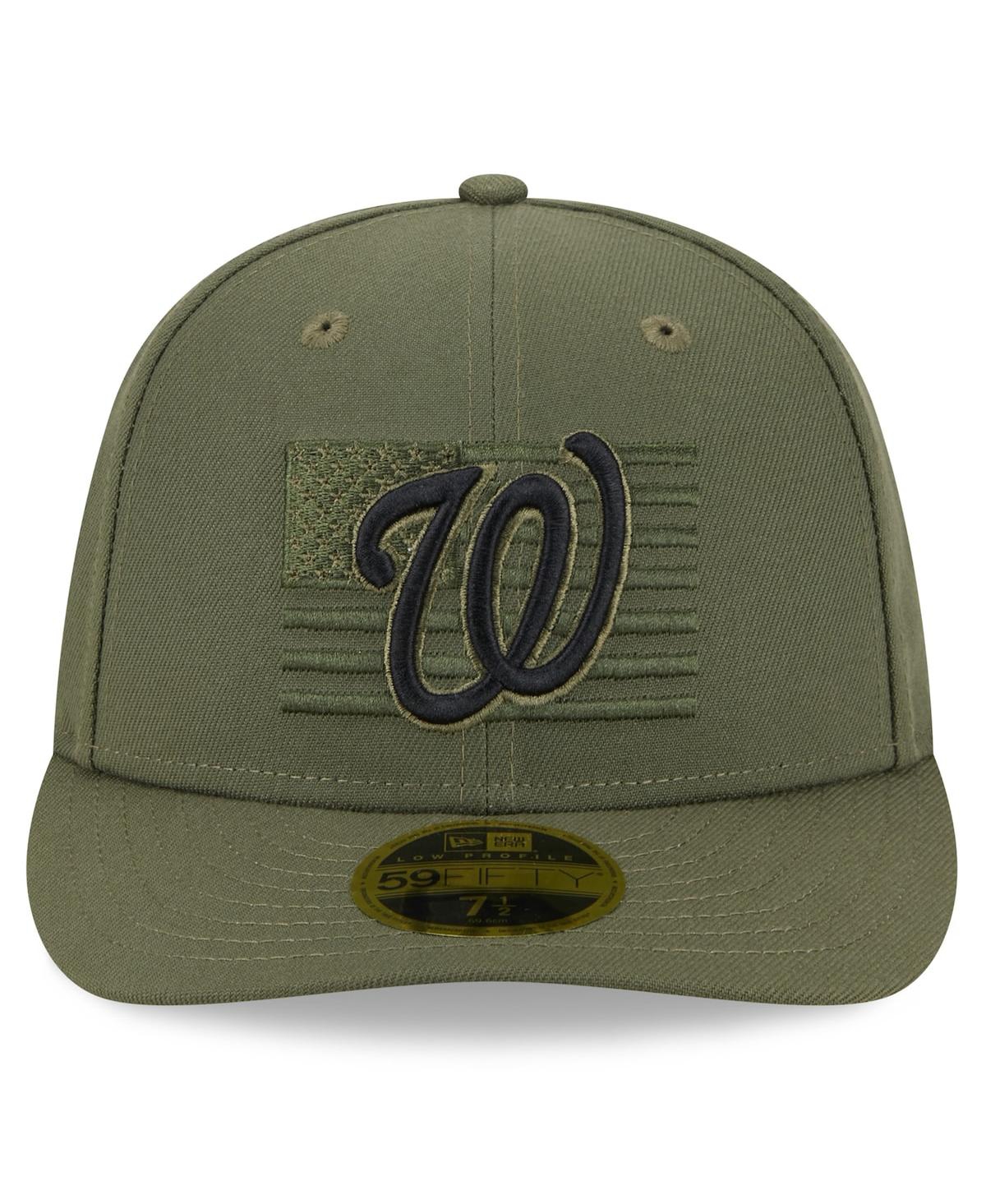 Shop New Era Men's  Green Washington Nationals 2023 Armed Forces Day Low Profile 59fifty Fitted Hat
