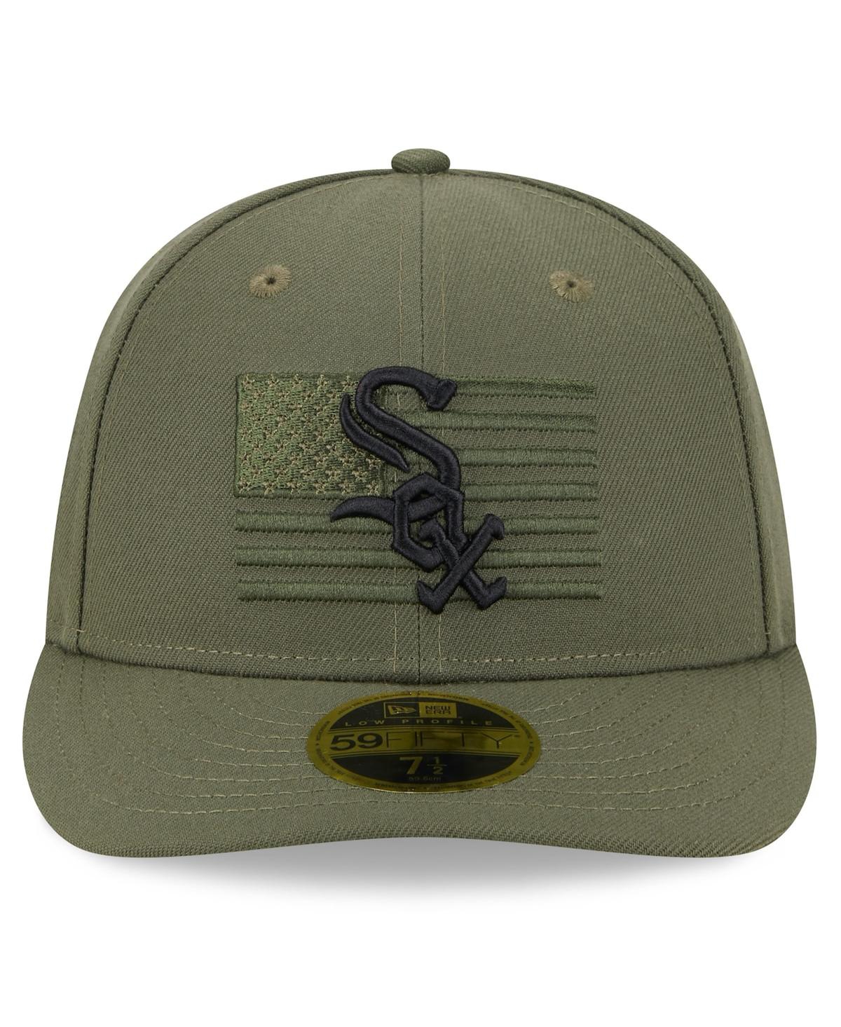 NEW ERA MEN'S NEW ERA GREEN CHICAGO WHITE SOX 2023 ARMED FORCES DAY LOW PROFILE 59FIFTY FITTED HAT 