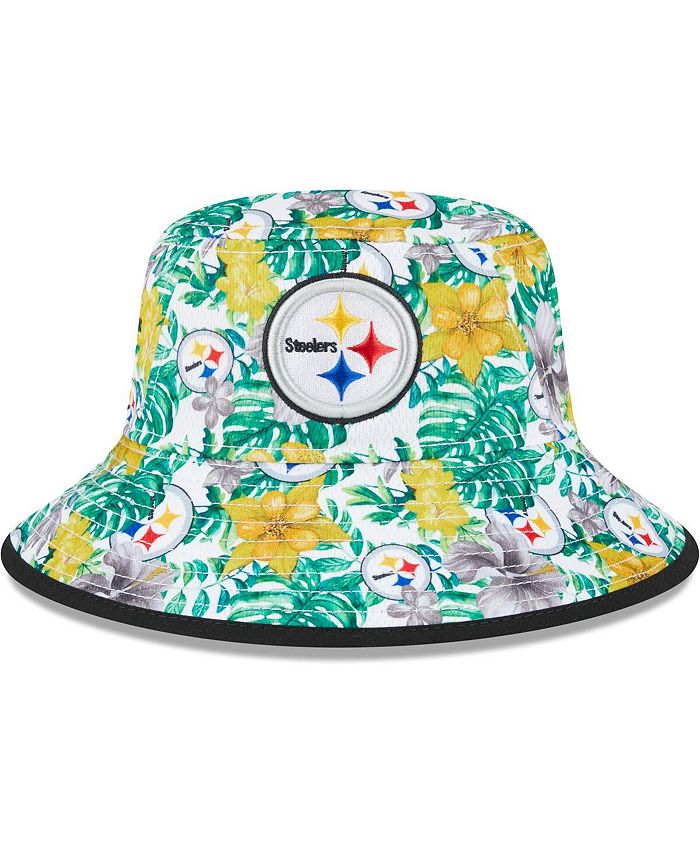 New Era Men's White Pittsburgh Steelers Botanical Bucket Hat - Macy's