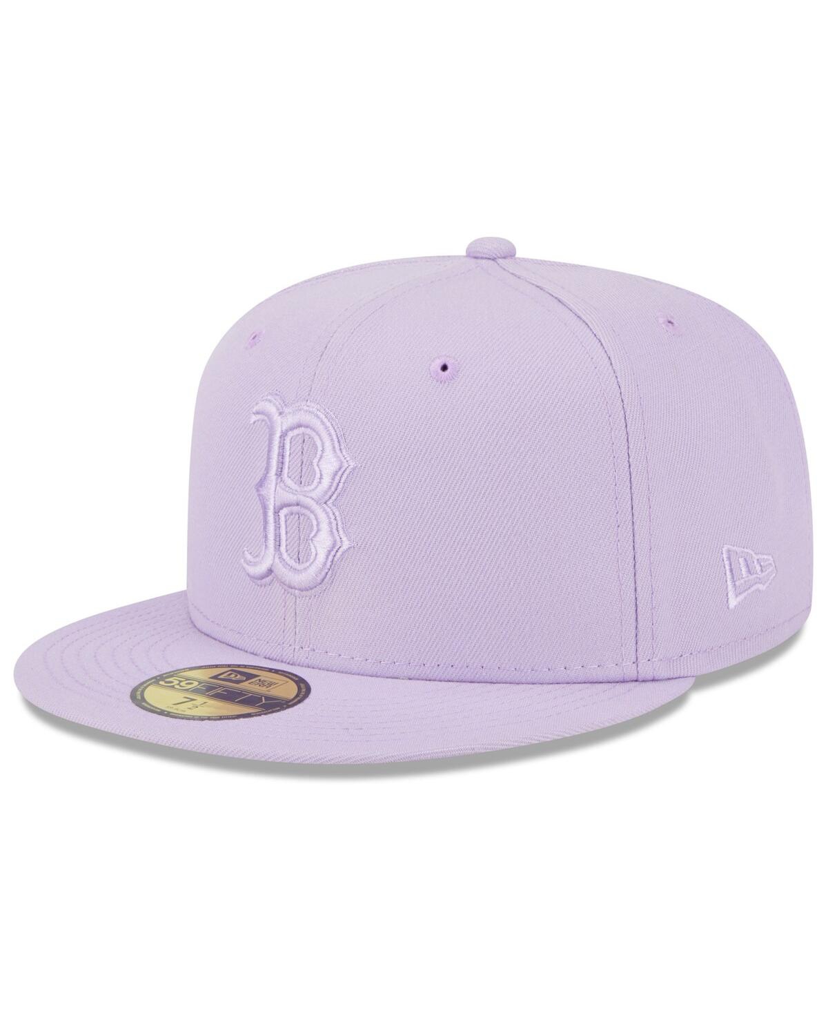 New Era White Oakland Athletics 1989 World Series Side Patch 59fifty Fitted Hat In Lavender
