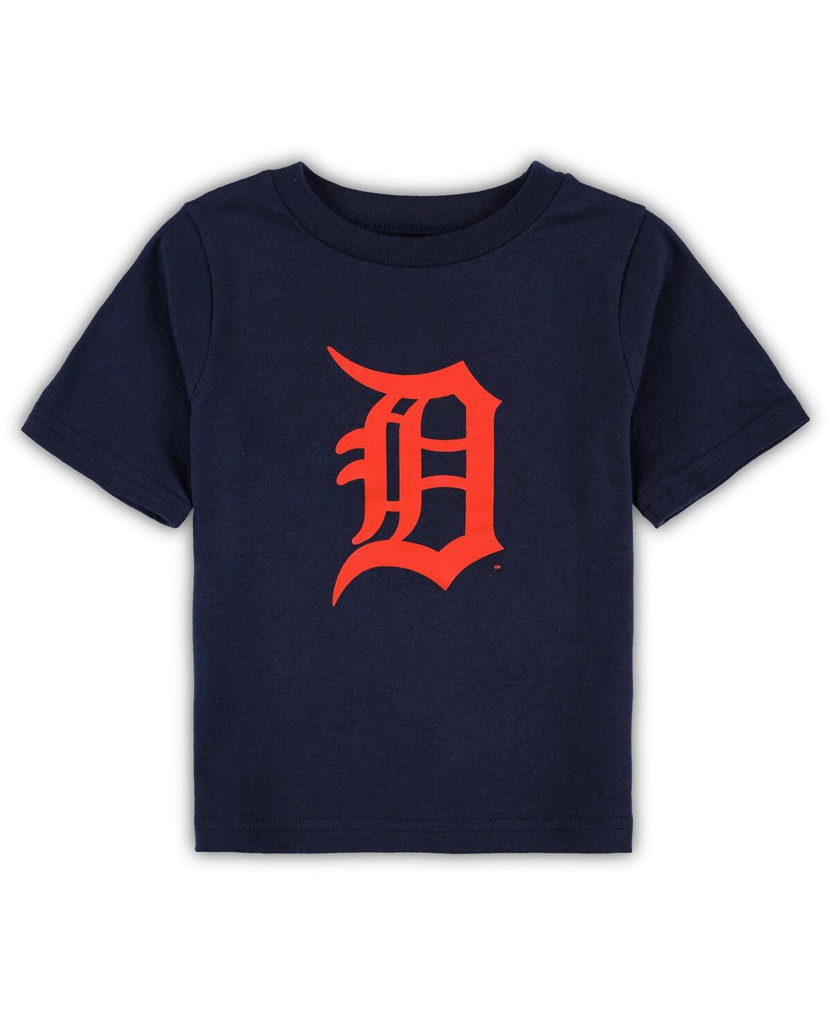 Shop Outerstuff Infant Boys And Girls Navy Detroit Tigers Team Crew Primary Logo T-shirt