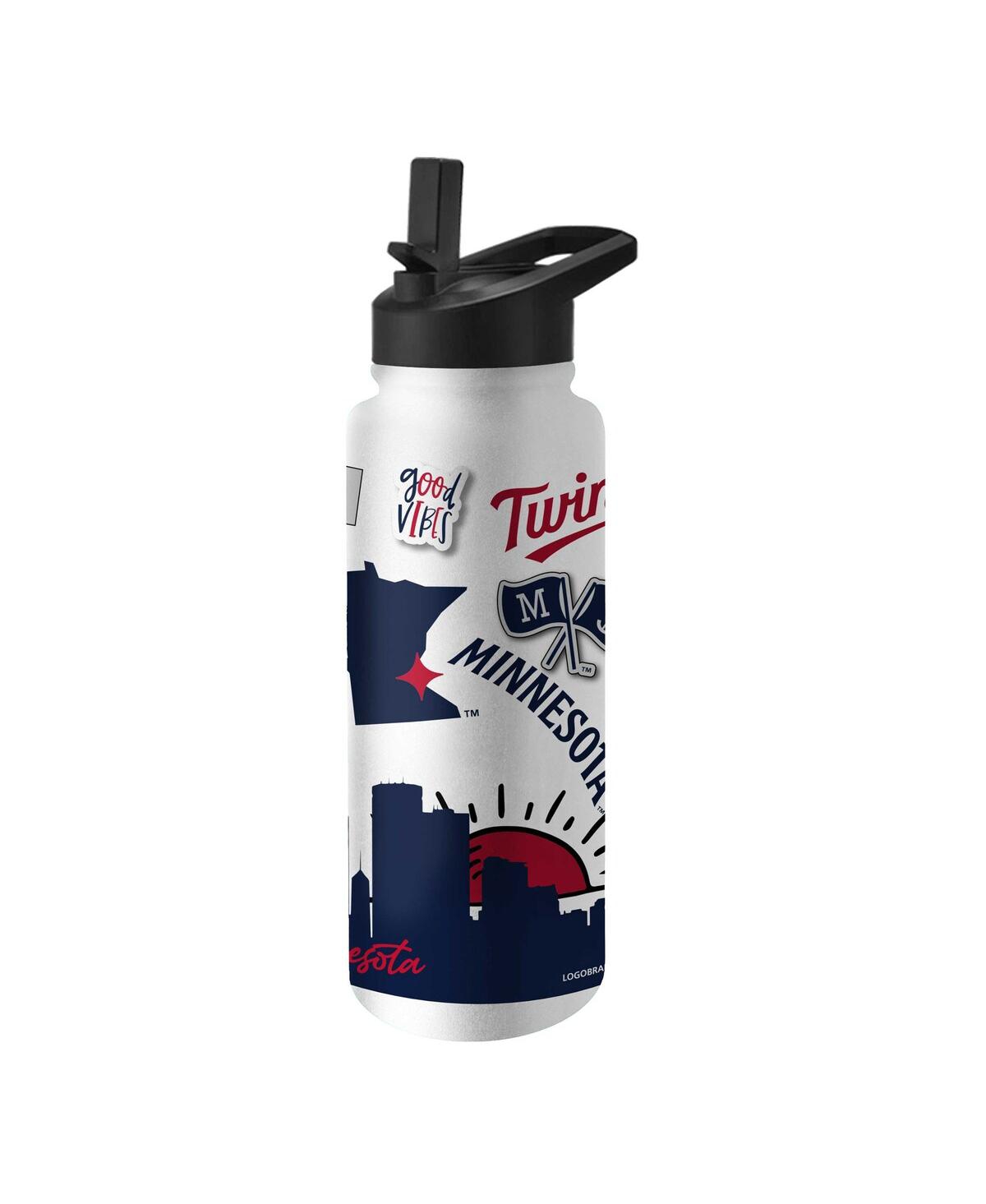 Logo Brands Minnesota Twins 34 oz Native Quencher Bottle In Multi