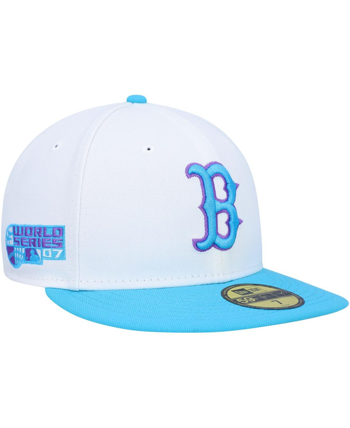 Men's New EraBoston Red Sox 2007 World Series Vice 59FIFTY Fitted Hat - White