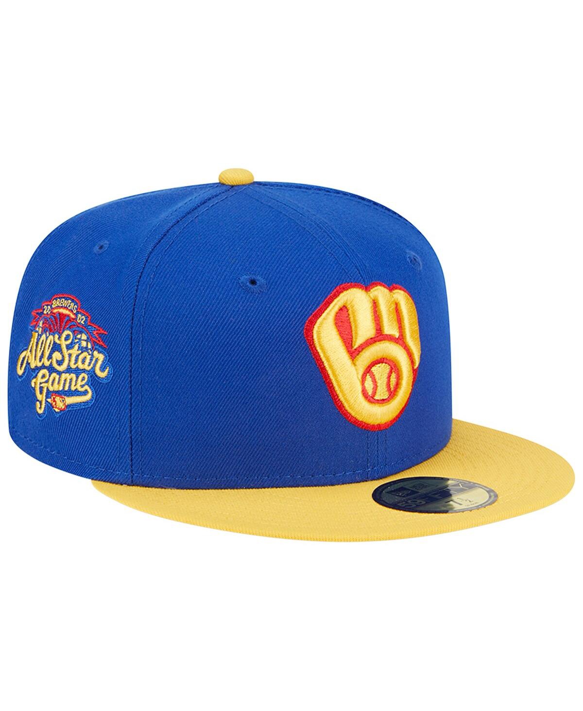 Men's New Era Yellow Milwaukee Brewers Empire 59FIFTY Fitted Hat - Yellow