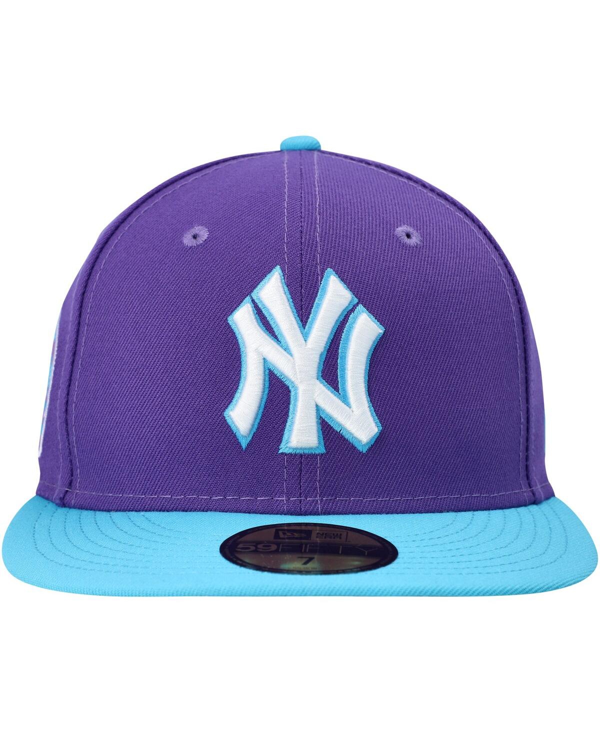 Shop New Era Men's  Purple New York Yankees Vice 59fifty Fitted Hat