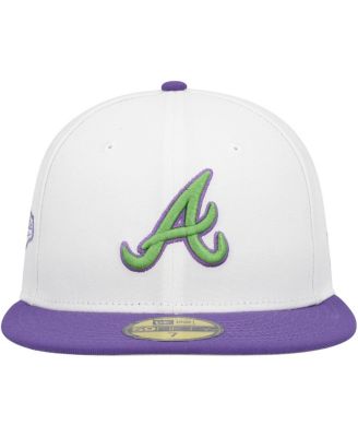 Men's White Atlanta Braves Side Patch 59FIFTY Fitted Hat