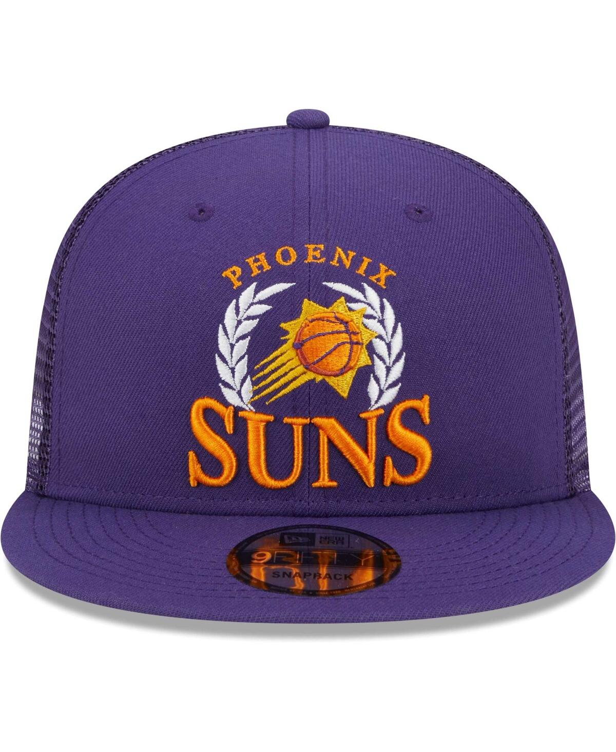 Shop New Era Men's  Purple Phoenix Suns Bold Laurels 9fifty Snapback Hat