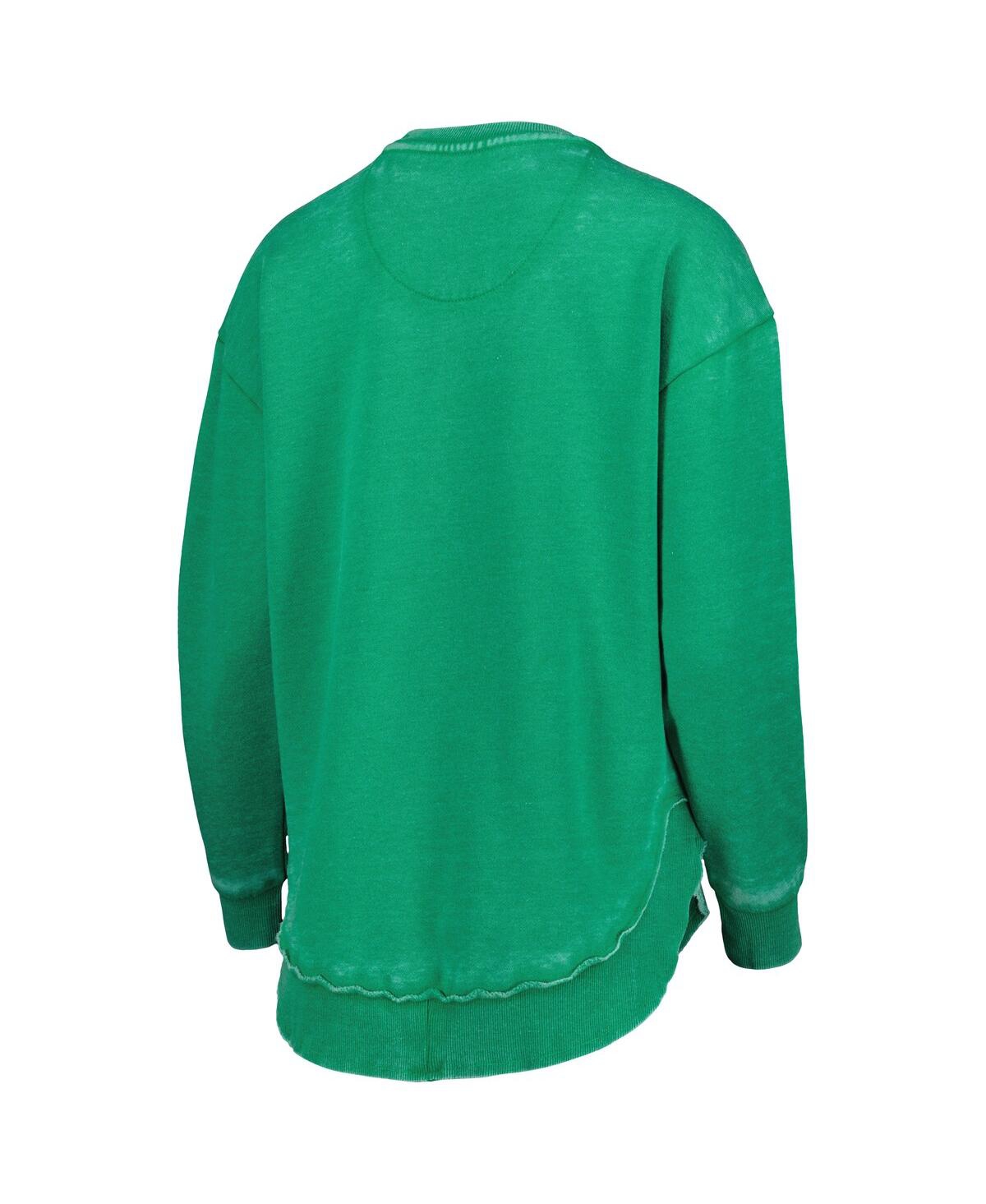 Women's PressboxNotre Dame Fighting Irish Vintage-Like Wash Pullover Sweatshirt - Green