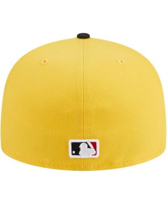 Men's Yellow, Black Chicago Cubs Grilled 59FIFTY Fitted Hat