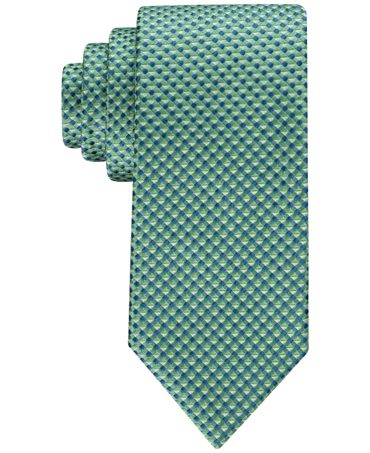 Tommy Hilfiger Men's Micro-geo Tie In Navy,green
