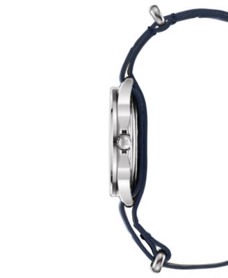 Women's Swiss DS-6 Blue Leather Strap Watch 35mm