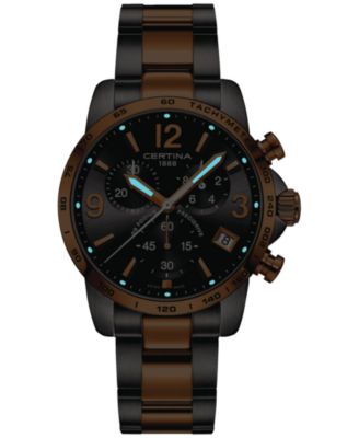 Men's Swiss Chronograph DS Podium Two-Tone Stainless Steel Bracelet Watch 41mm