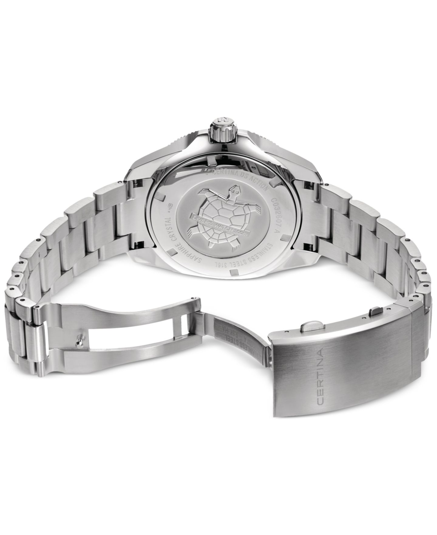 Мужские часы Certina Swiss Automatic DS Action Diver Stainless Steel Bracelet Watch 43mm — фото 4