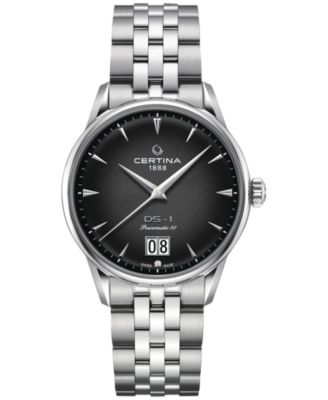 Certina DS 1 Big Date Men s Automatic Watch Black Dial 41 mm Stainless Steel Bracelet C029.426.11.051.00