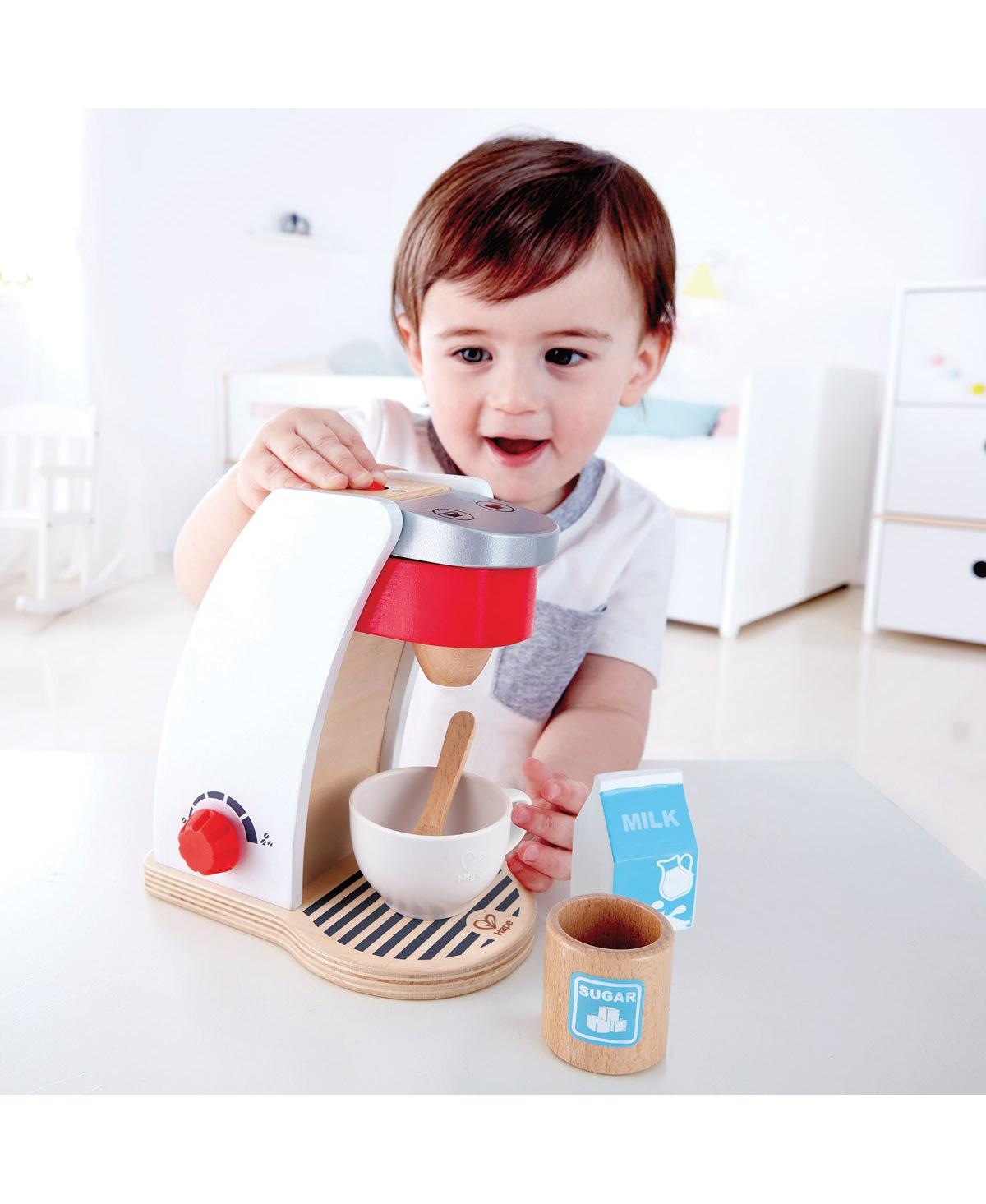 Shop Hape My Coffee Machine Wooden Play Set In Multicolored