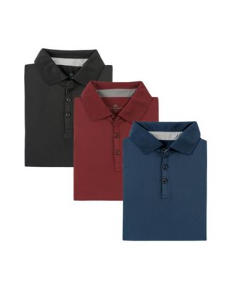 Men's Designer Golf Polo Shirt - 3 Pack
