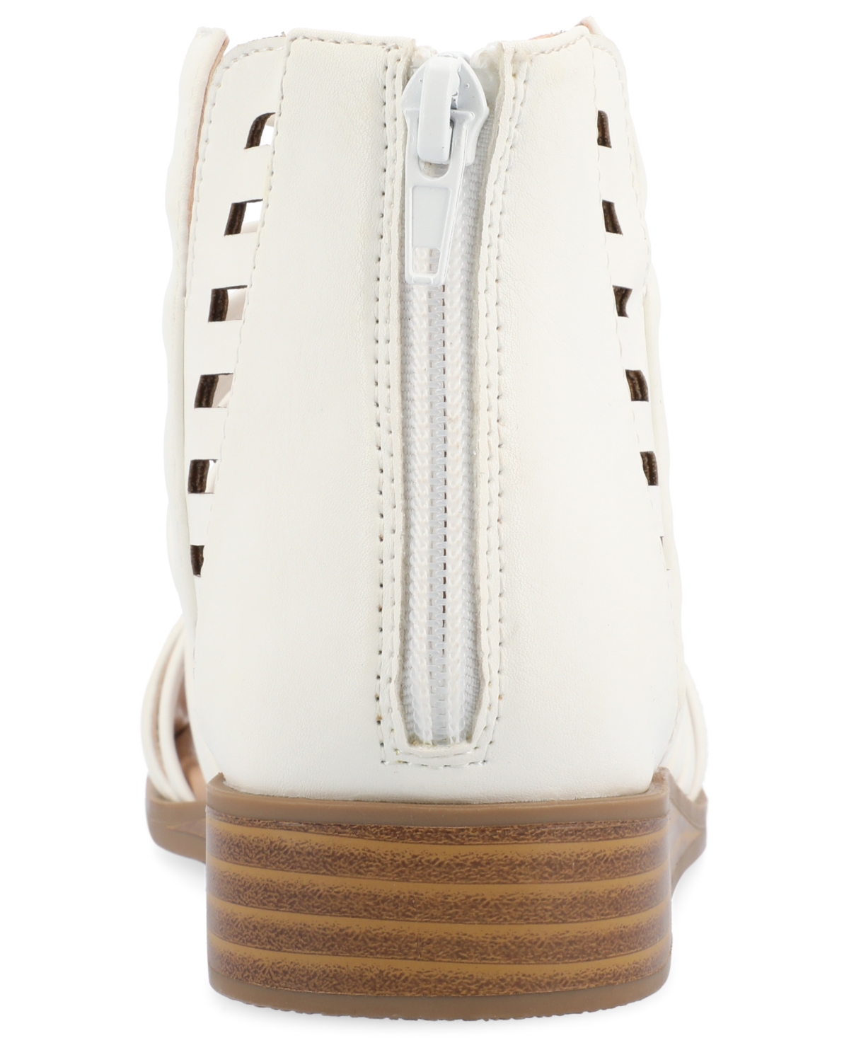 Journee Collection Women's Delilah Gladiator Sliver Wedge Sandals
