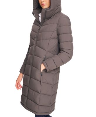 Women's Hooded Stretch Puffer Coat