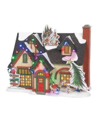 Department 56 The Original Snow Village Cat And Dog sale Dog House Cat Trash Can