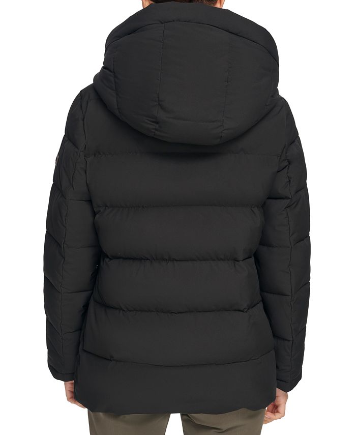 DKNY Women's Hooded Puffer Coat - Macy's