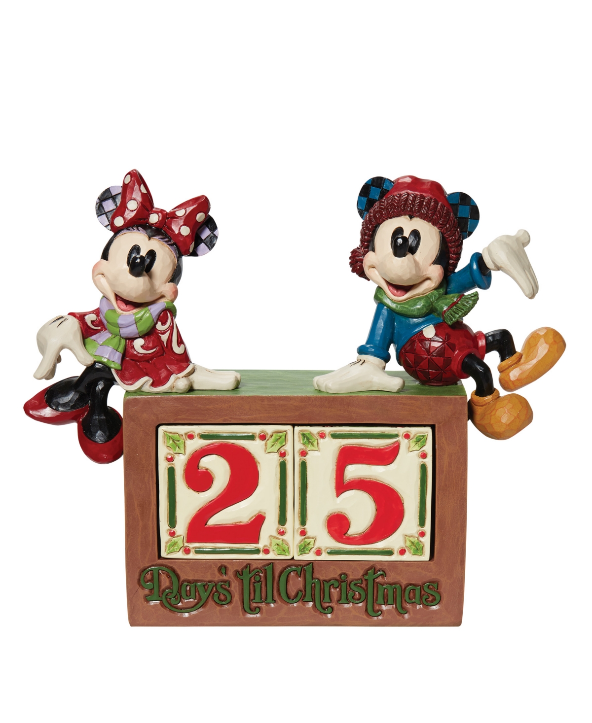 Jim Shore Mickey And Minnie Calendar In Multi