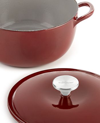 The cellar Enameled Cast Iron 8-Qt. Round Dutch Oven, Created for Macy's - Red
