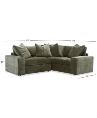 Michola 2-Pc. Fabric L-Shape Sectional Sofa, Created for Macy's